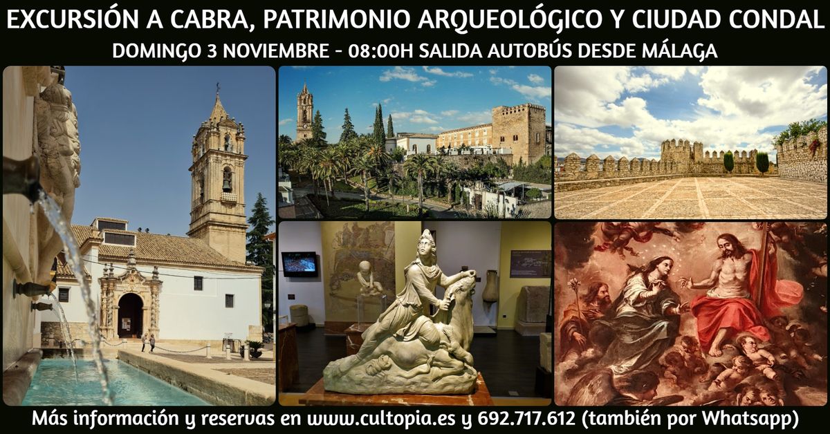 Excursi\u00f3n a Cabra, patrimonio arqueol\u00f3gico y ciudad condal