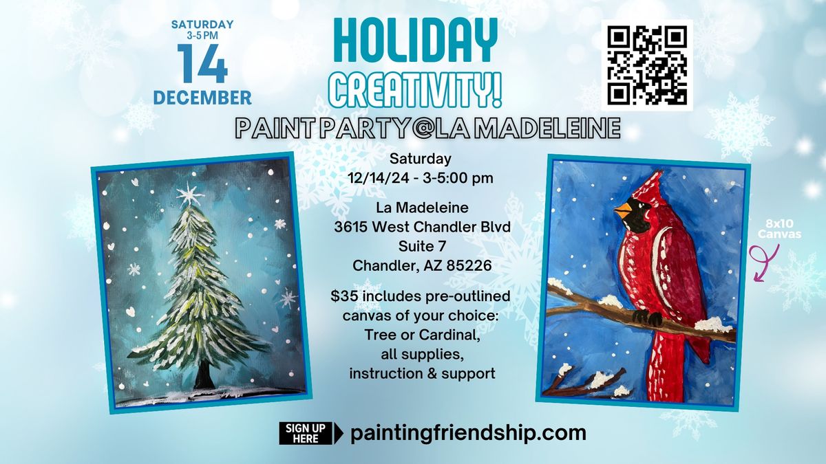 Paint Party: Twilight Tree or Cozy Cardinal