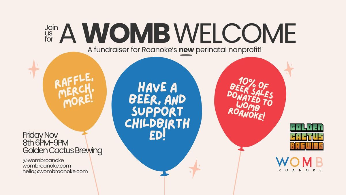 A WOMB Welcome! A Fundraiser for Roanoke\u2019s NEW Perinatal Nonprofit