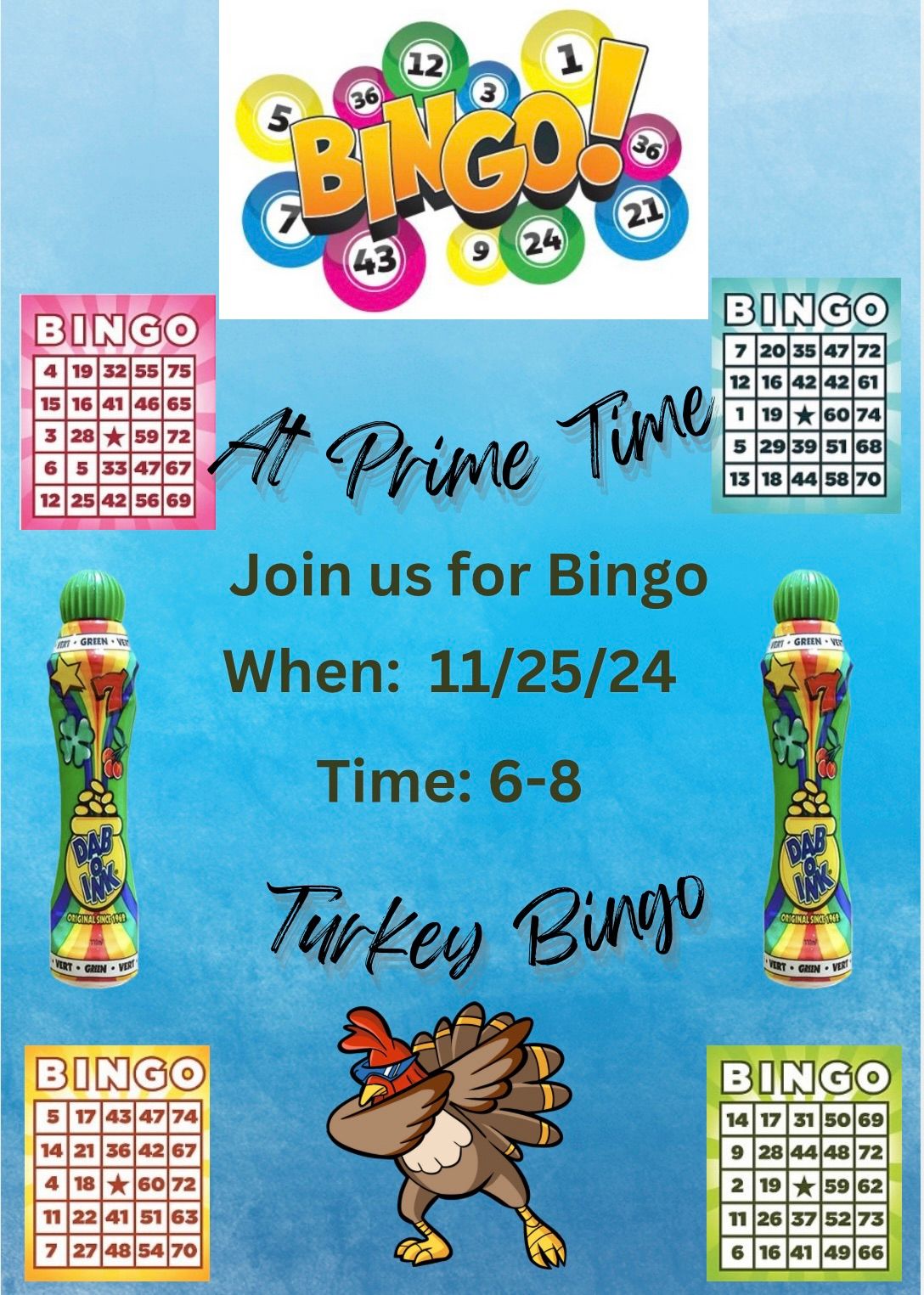 Turkey Bingo