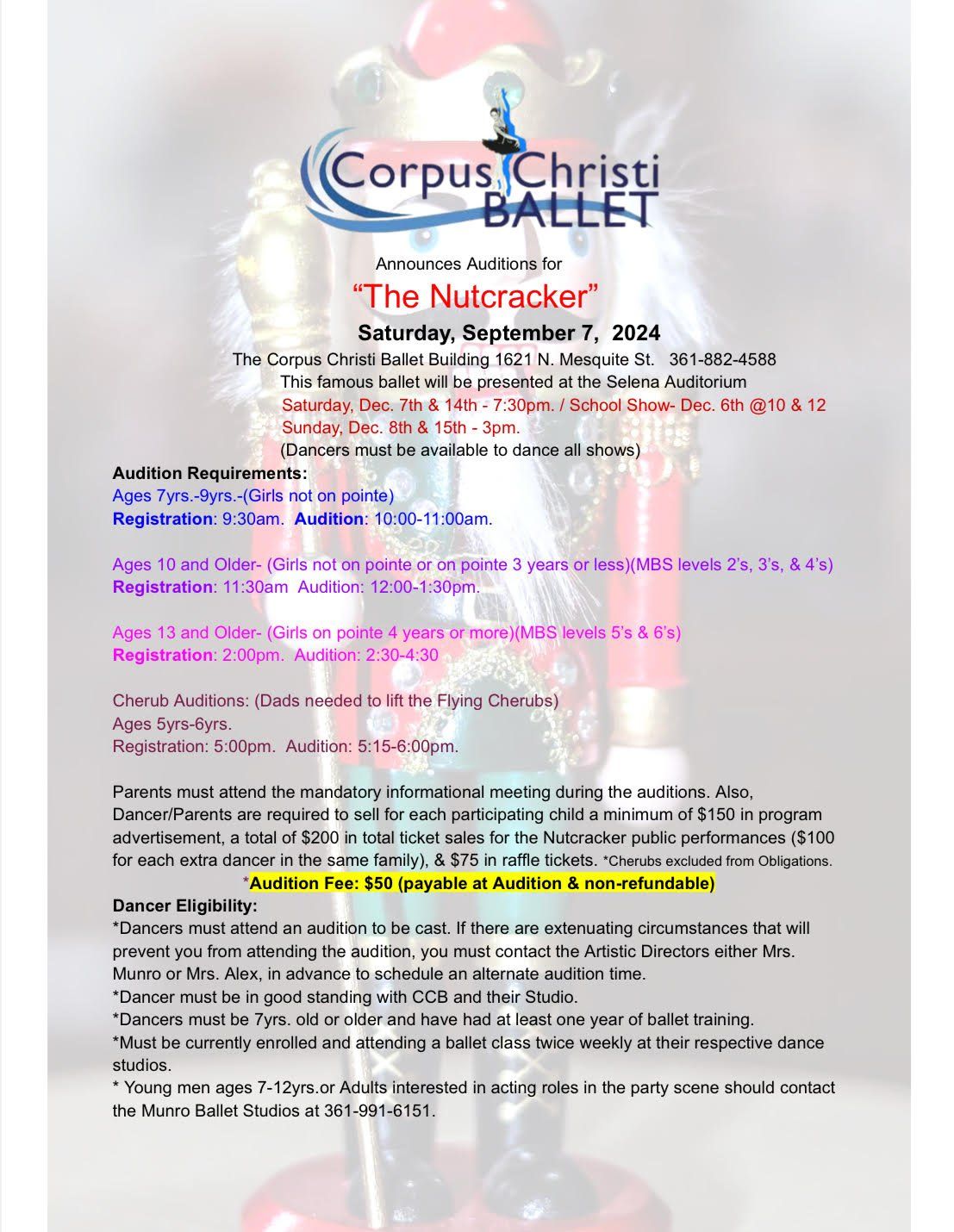 Corpus Christi Ballet - The Nutcracker at Selena Auditorium at Hilliard Center