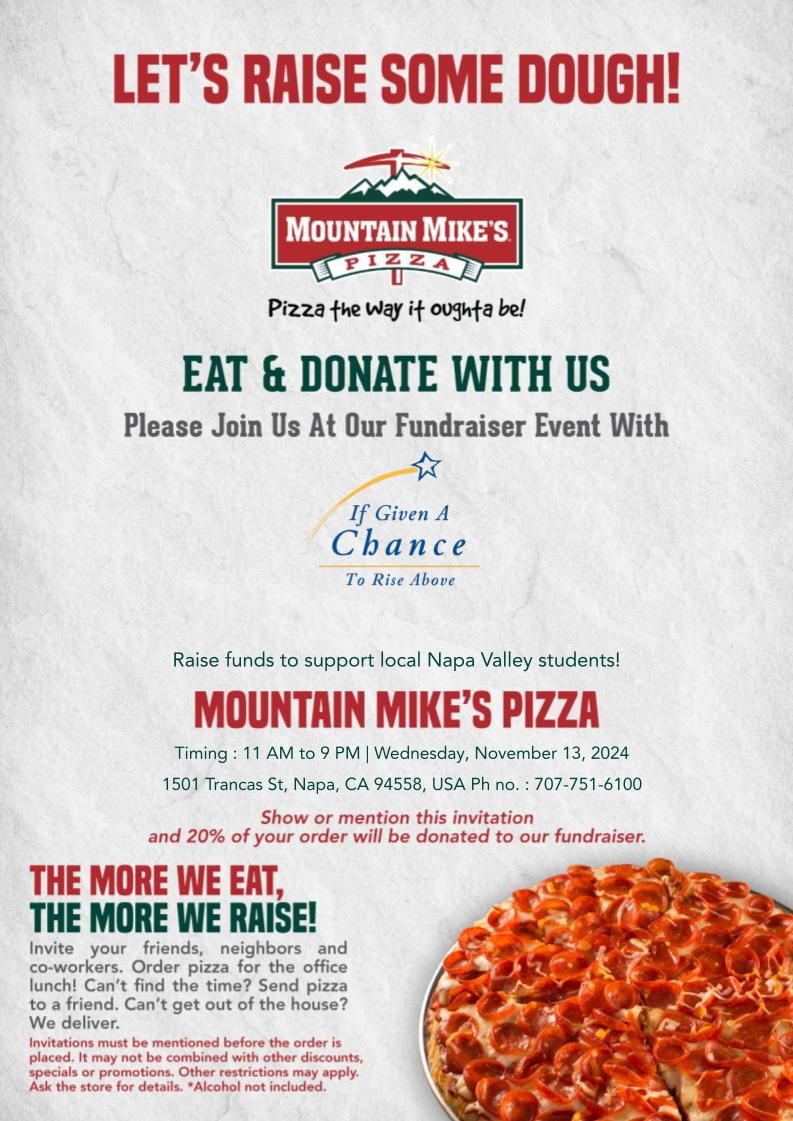 Dine & Donate to support If Given A Chance