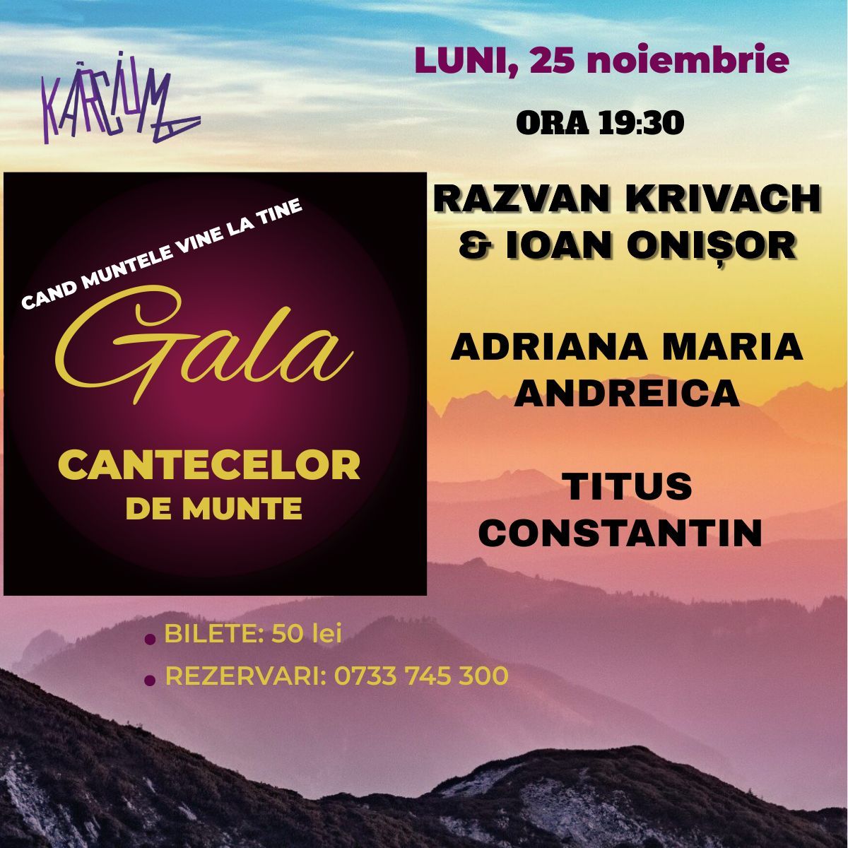 GALA CANTECELOR DE MUNTE