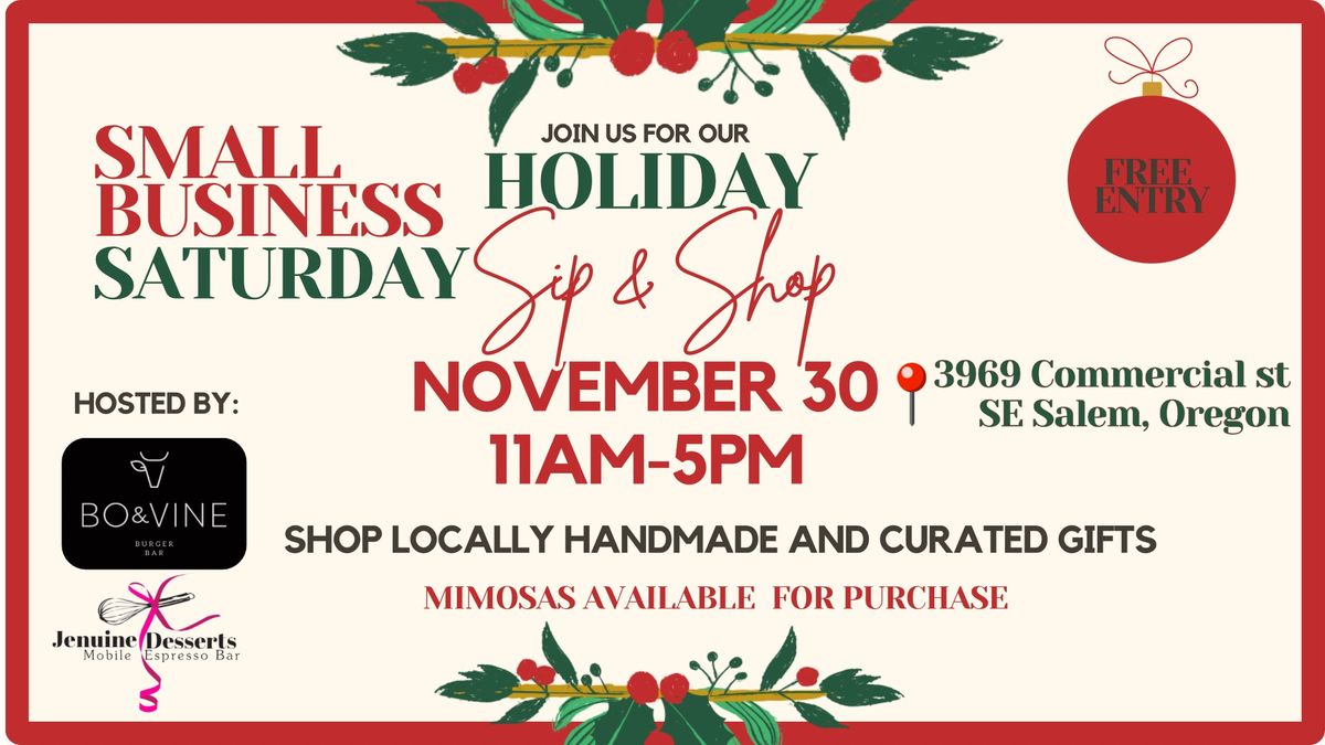 Holiday Sip & Shop at Bo & Vine South Salem