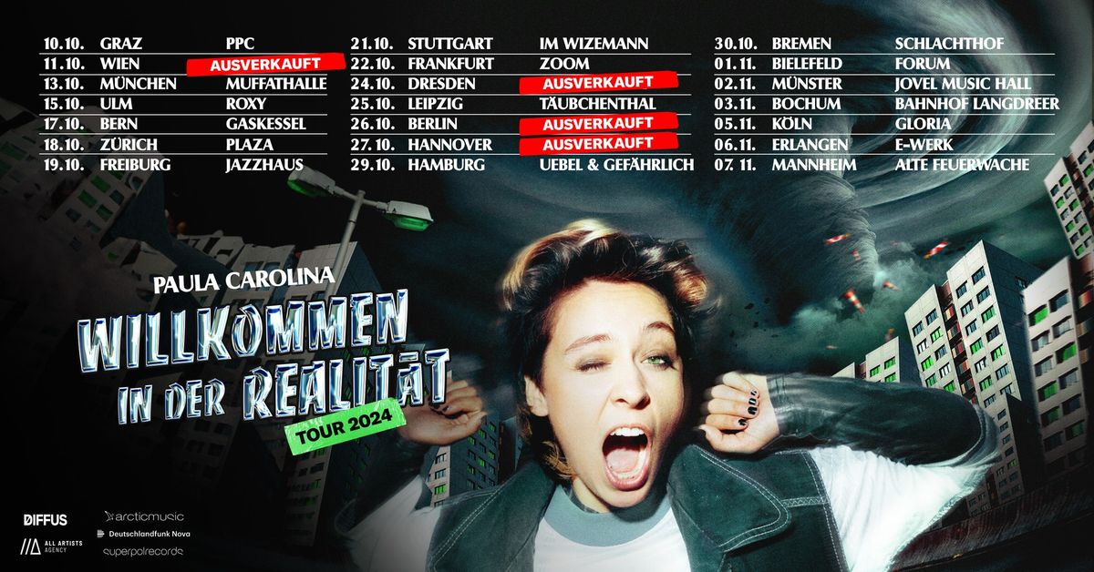 Paula Carolina \/\/\/ Willkommen in der Realit\u00e4t! Tour 2024 \/\/\/ M\u00fcnchen