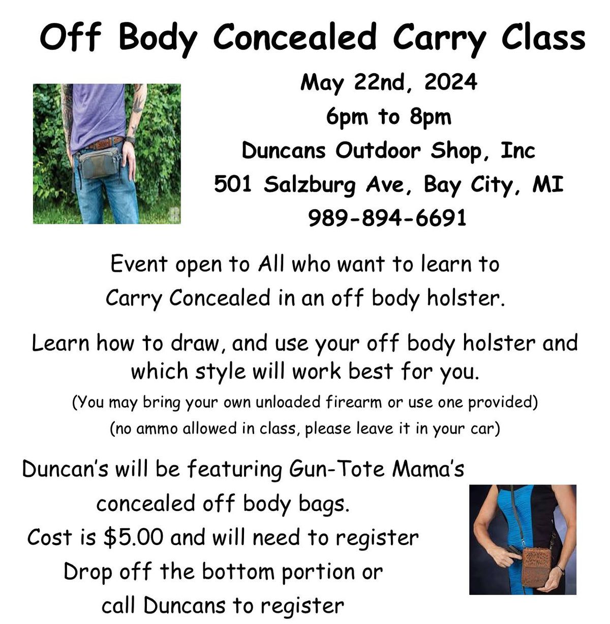 Off Body Concealed Carry Class