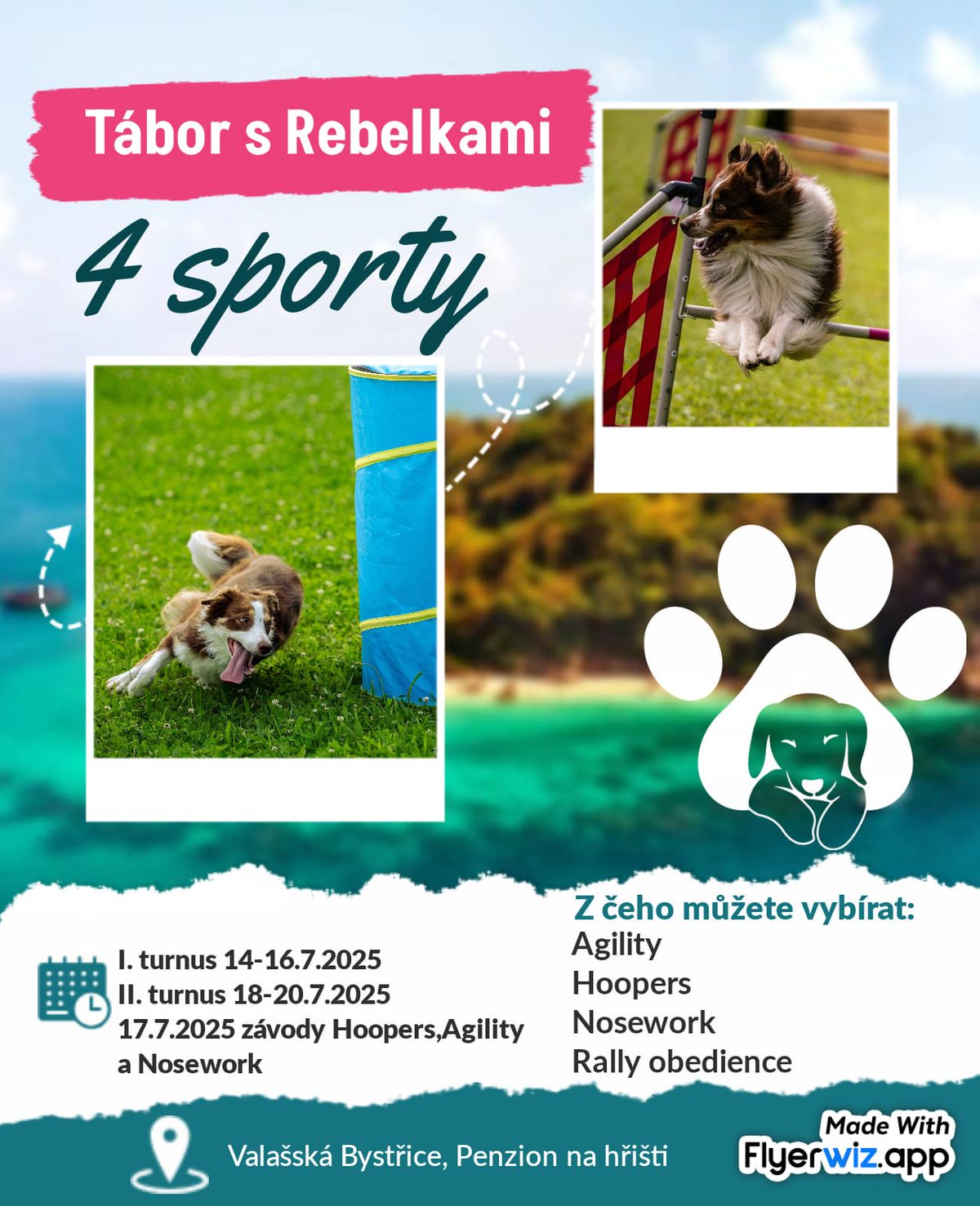 T\u00e1bor s Rebelkami - agility, hoopers, rally obedience, nosework 