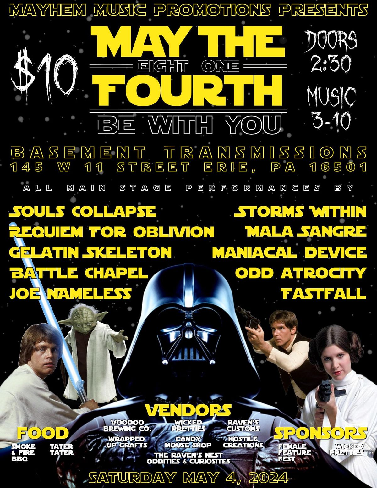 Mayhem Music Presents MAY THE 814th BE WITH YOU FEST