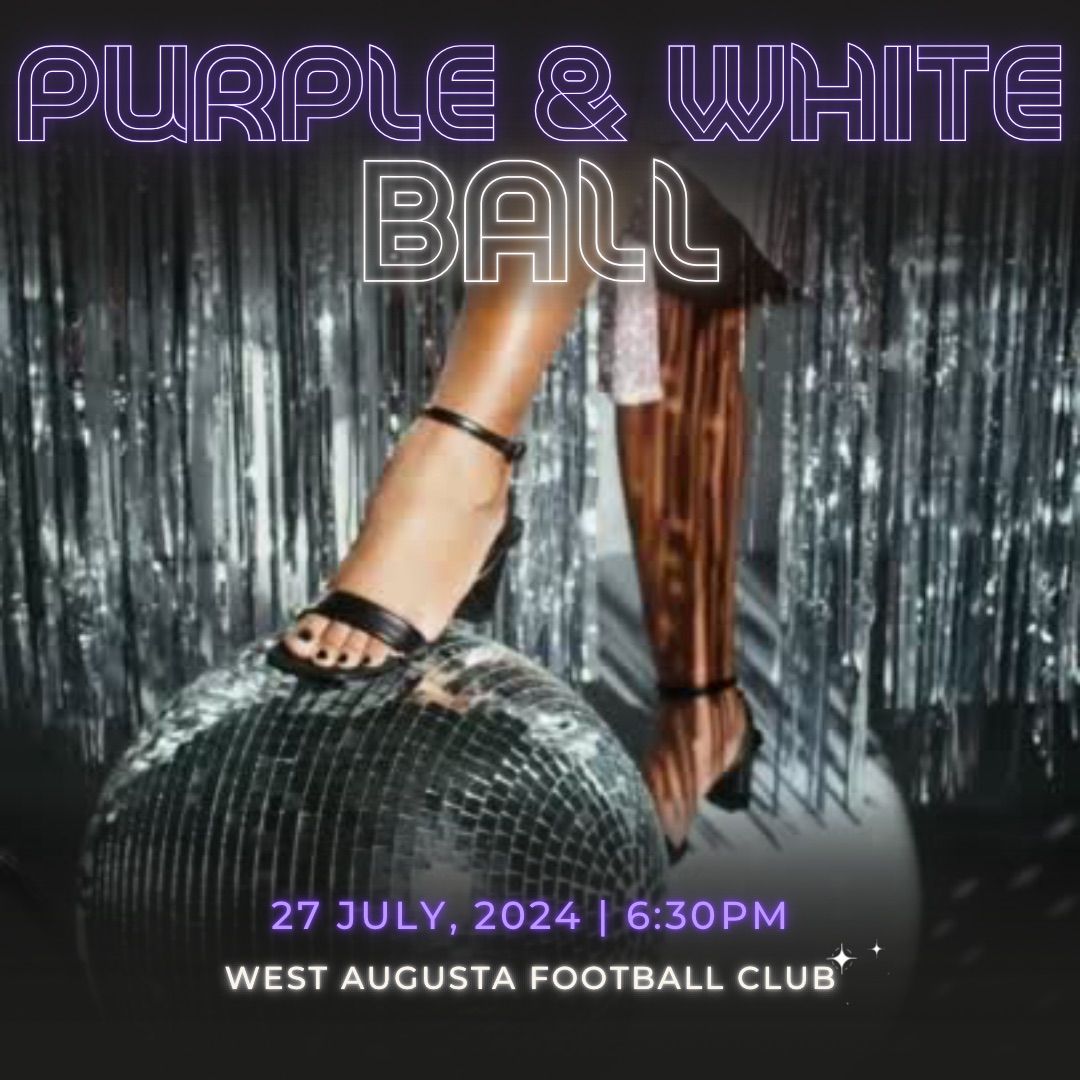 West Augusta Football Club - Purple & White Ball