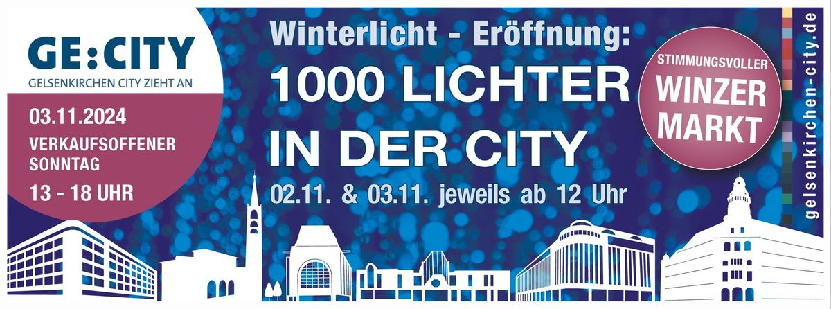 1000 Lichter in der City mit verkaufsoffenem Sonntag