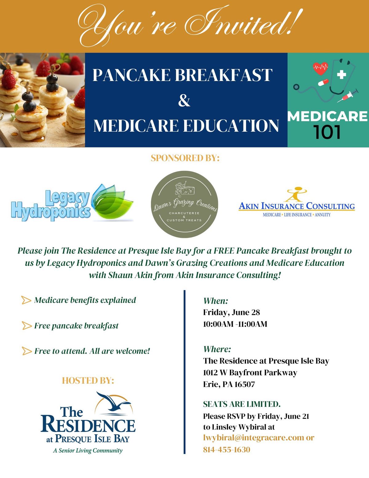 Pancake Breakfast Medicare Education