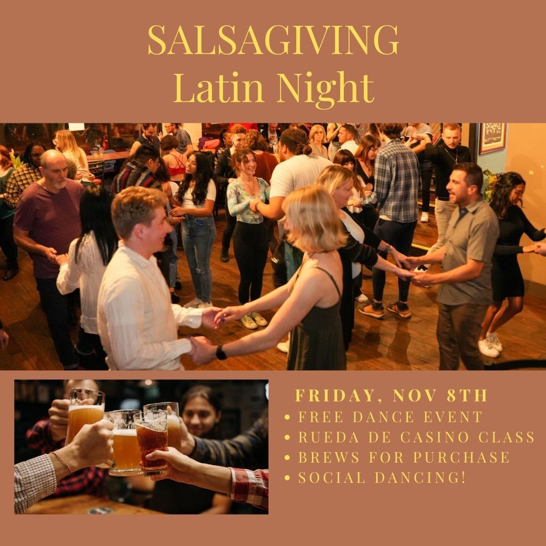 SalsaGiving Brew & Groove FREE Latin Night!