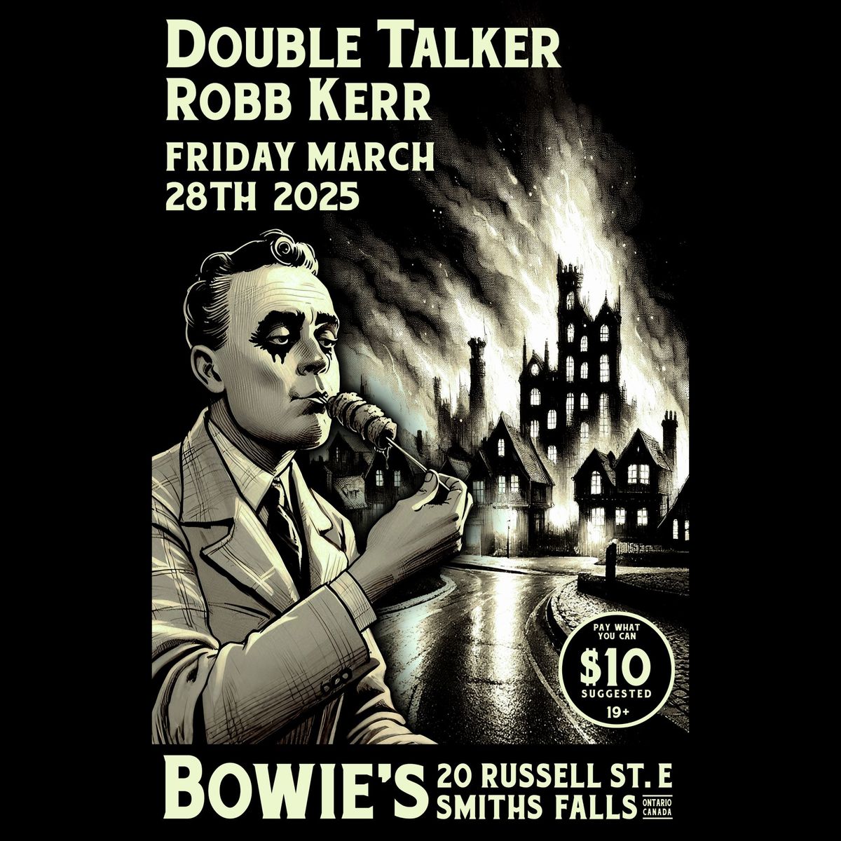 Double Talker with Robb Kerr live at Bowie's in Smiths Falls