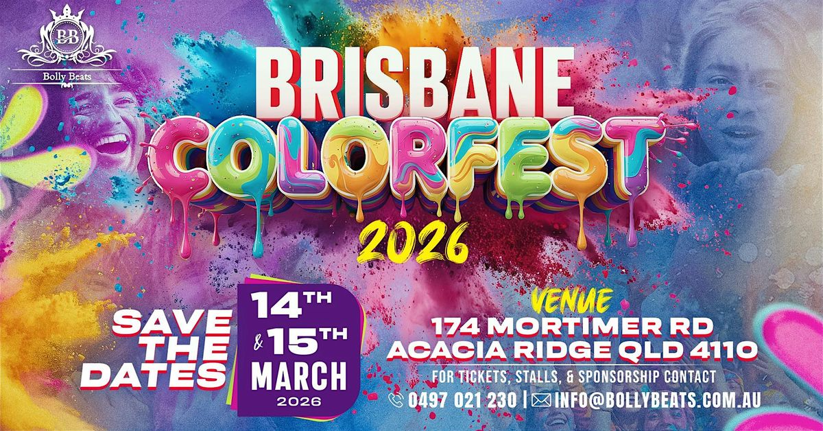 Brisbane Colorfest 2026 - Festival of Colors 4.0