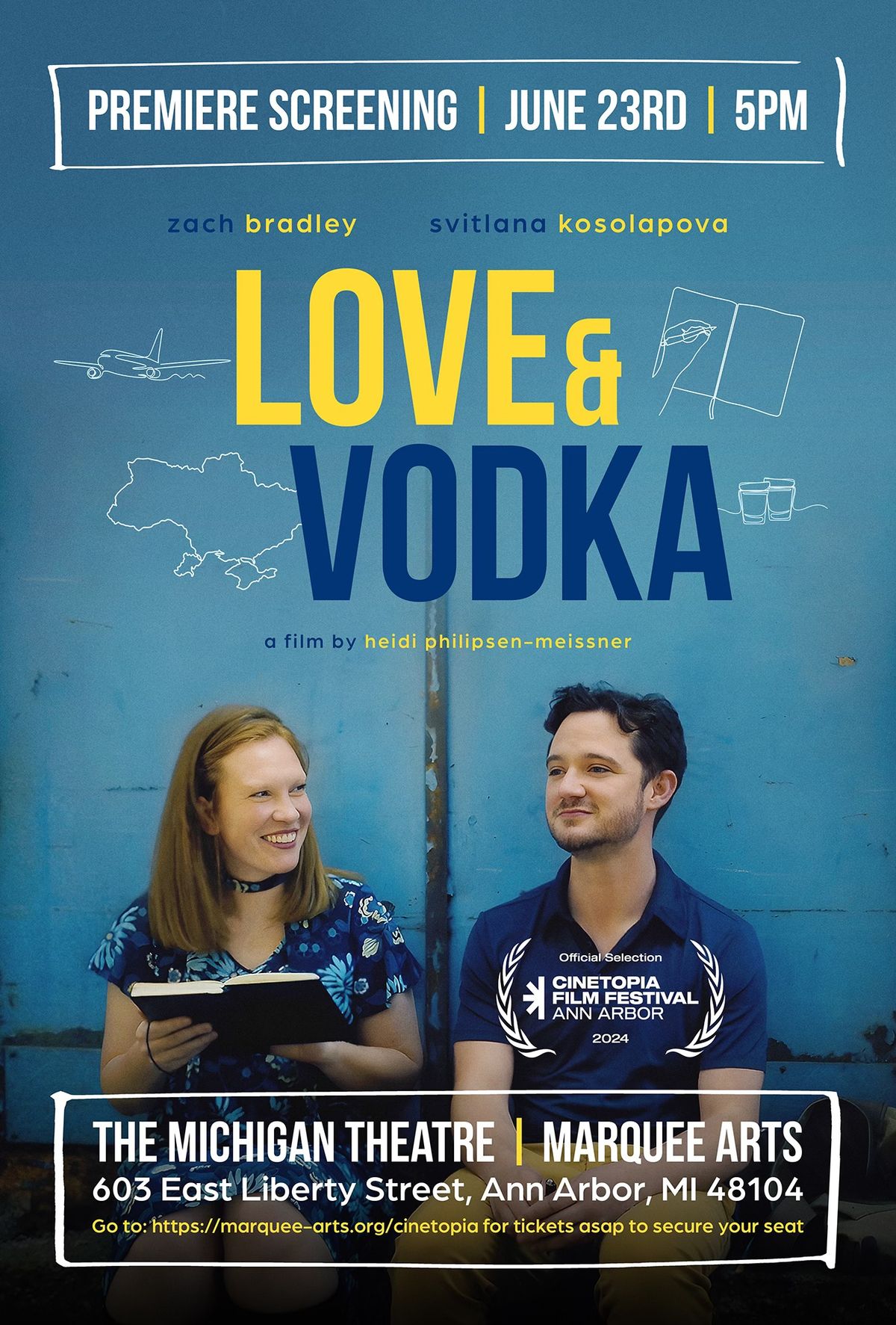Love & Vodka Premiere Screening at the Cinetopia Film Festival in Ann Arbor, Michigan