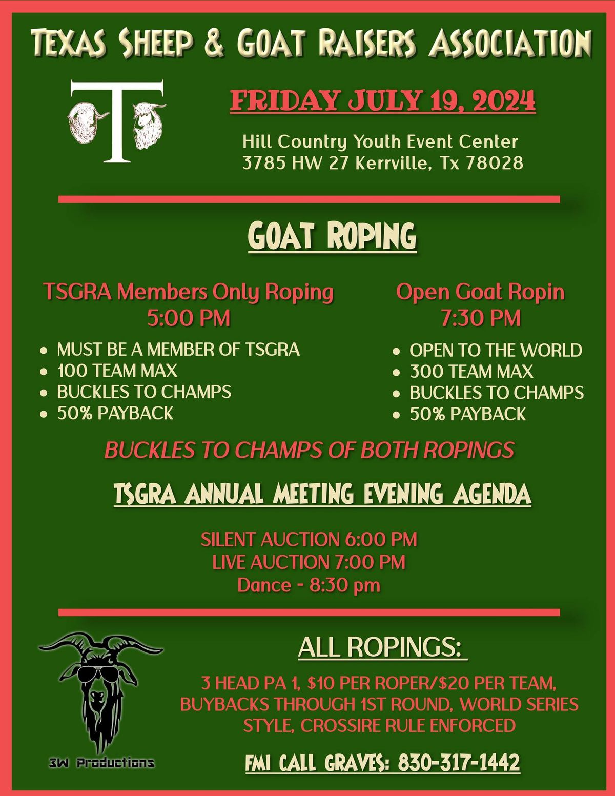 TSGRA Goat Roping