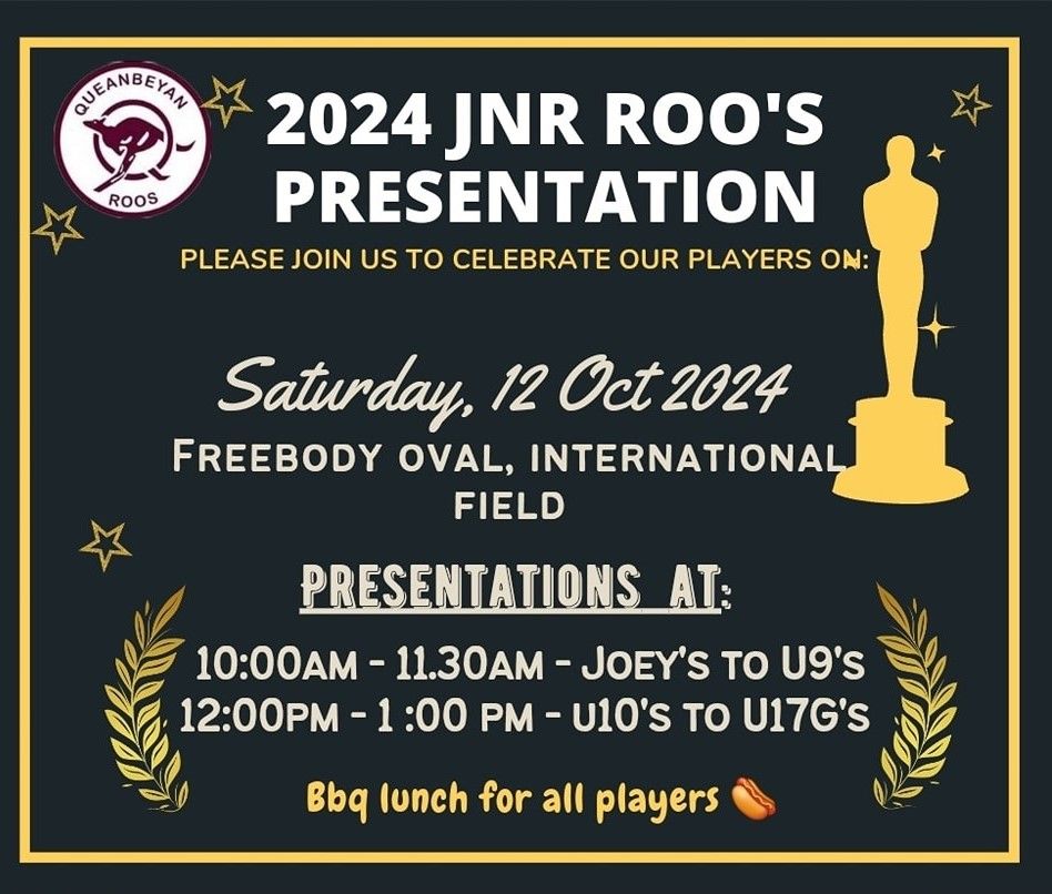 2024 Jnr Roos Presentation Day