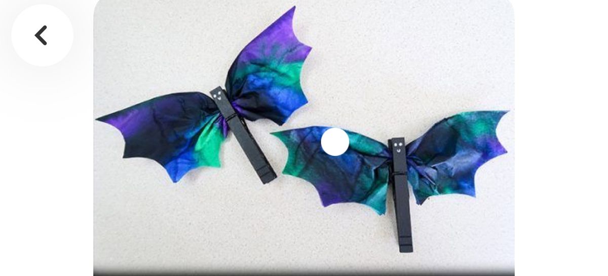 Coffee Filter Bat Craft