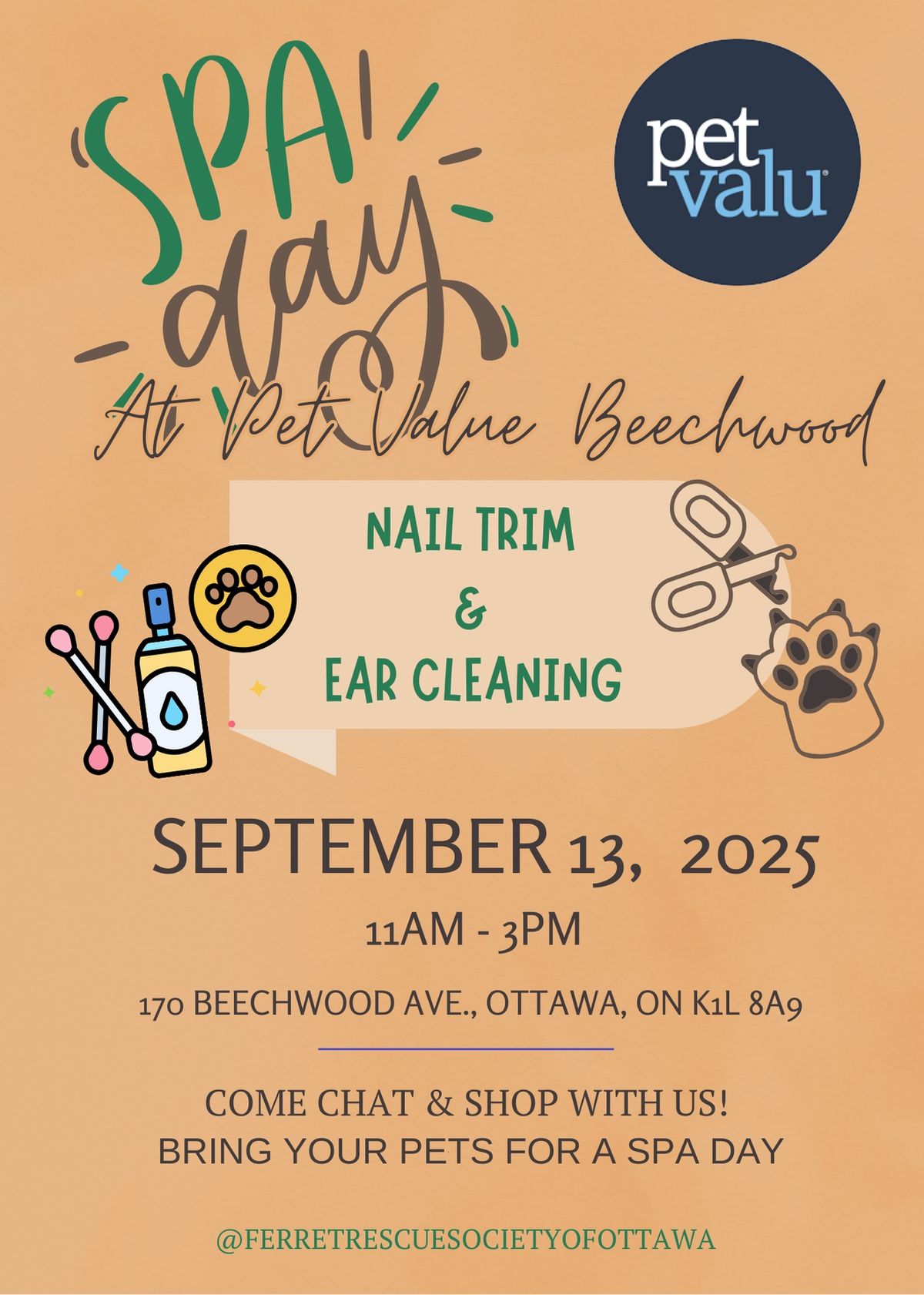 Spa Day at Pet Value Beechwood - Journ\u00e9e Spa au Pet Value Beechwood 