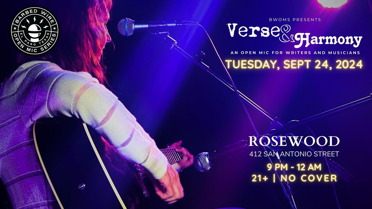 Music & Poetry Open Mic Night at Rosewood (9\/24)