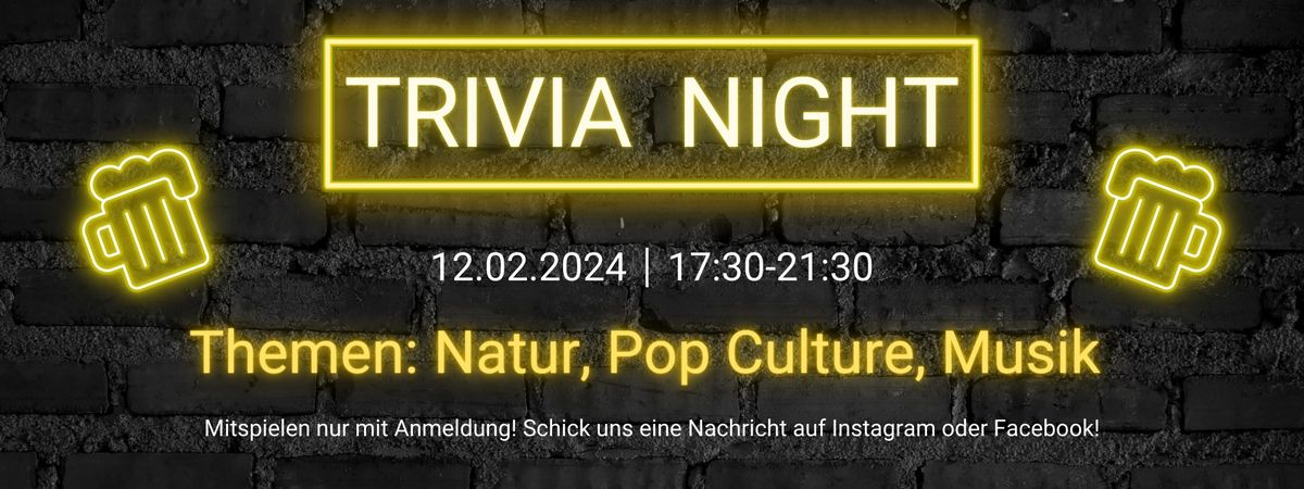 3. Trivia Night im Taproom!