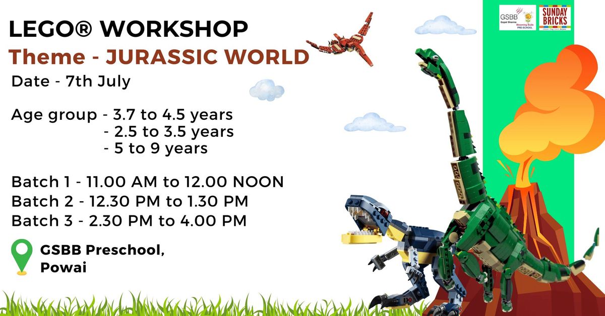 LEGO Jurassic World Workshop - Powai