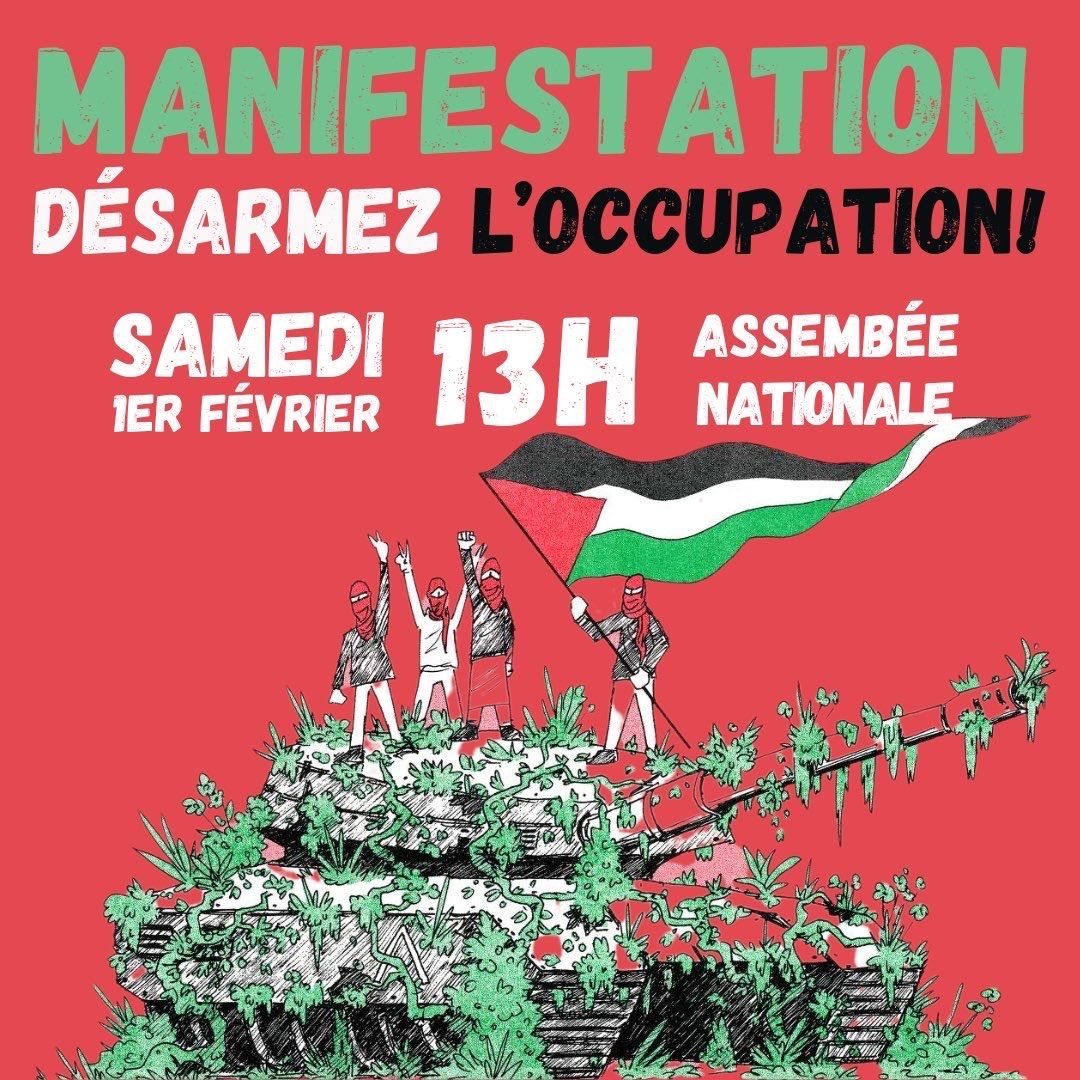 D\u00e9sarmez l\u2019Occupation : R\u00e9sistance pour la Palestine