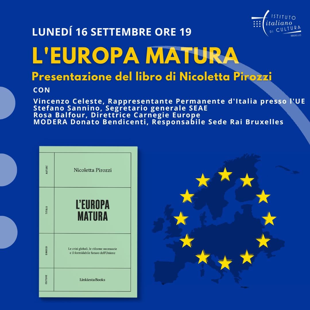 Presentazione del libro \u201cL\u2019Europa matura\u201d di Nicoletta Pirozzi