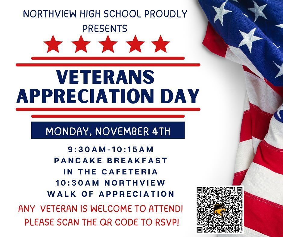 Northview Veterans Appreciation Day Pancake Breakfast & Walk of Appreciation