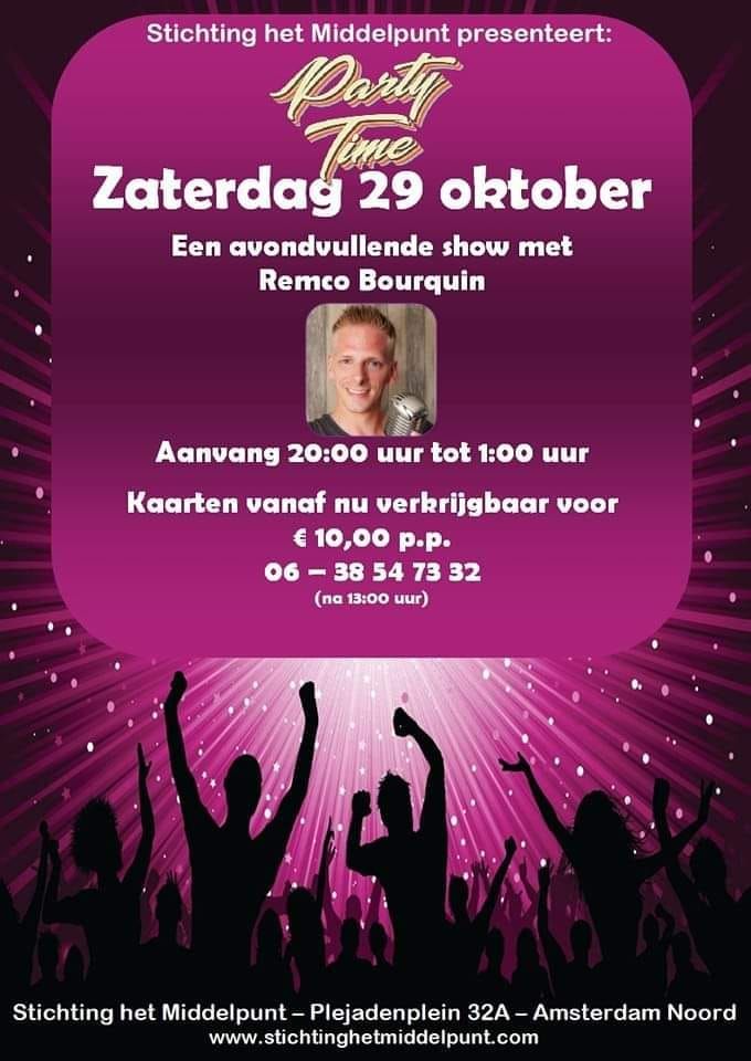 Remco Bourquin live in Stichting het Middelpunt Amsterdam Noord