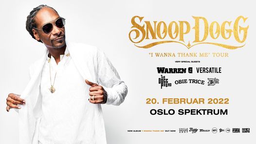 2022- F\u00c5 BILL.! Snoop Dogg \/ Oslo Spektrum \/ Pres. av FKP Scorpio Live