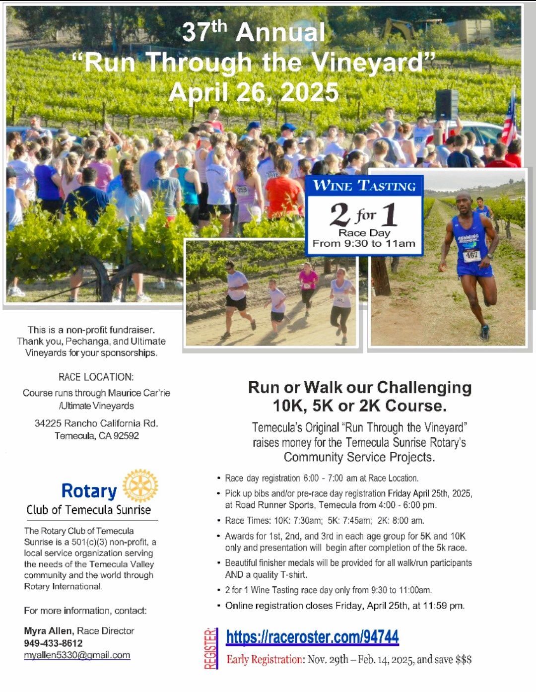 37th Annual Run Through the Vineyard