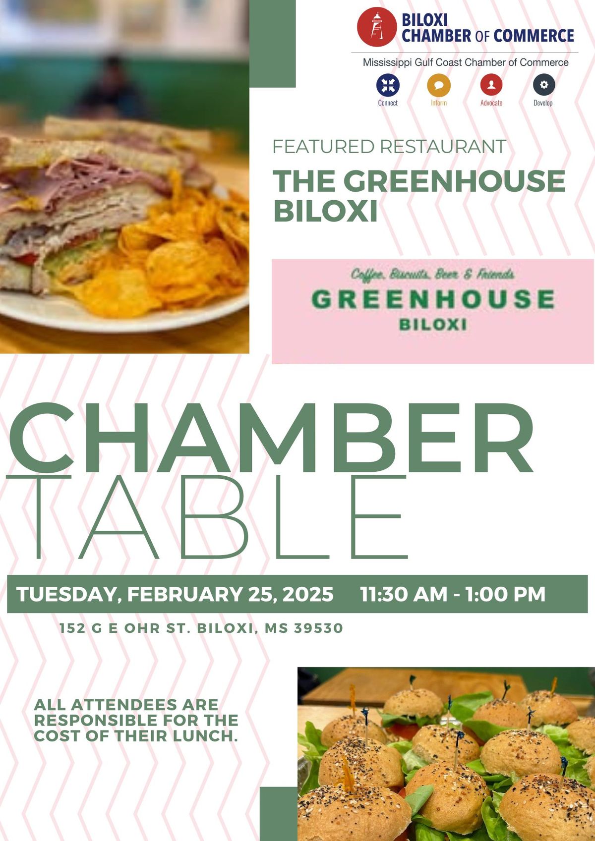 Biloxi Chamber Table: The Greenhouse Biloxi