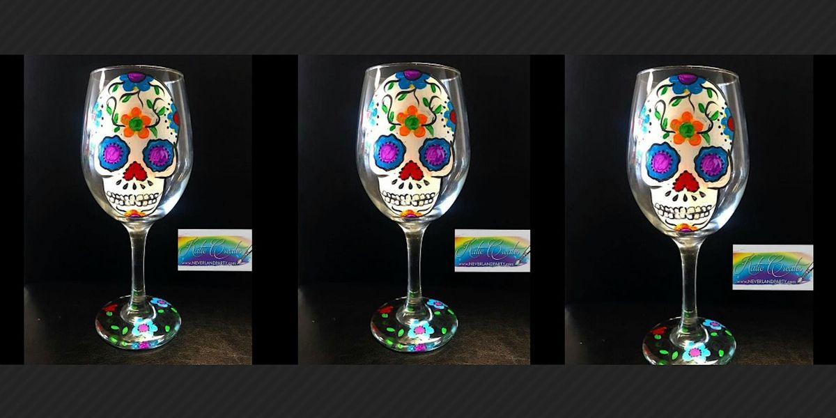 Sugar Skull Glass: Glen Burnie, Bonefish with Artist Katie Detrich!