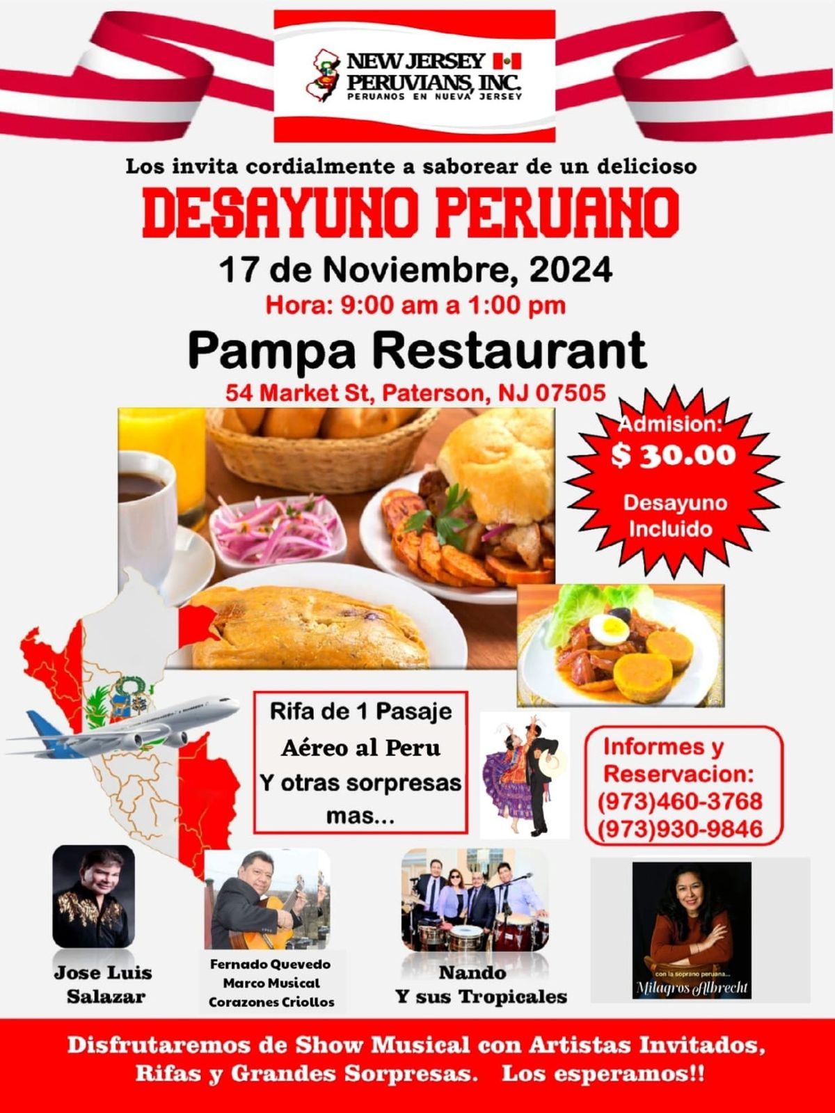 Desayuno Peruano New Jersey Peruvians Inc 