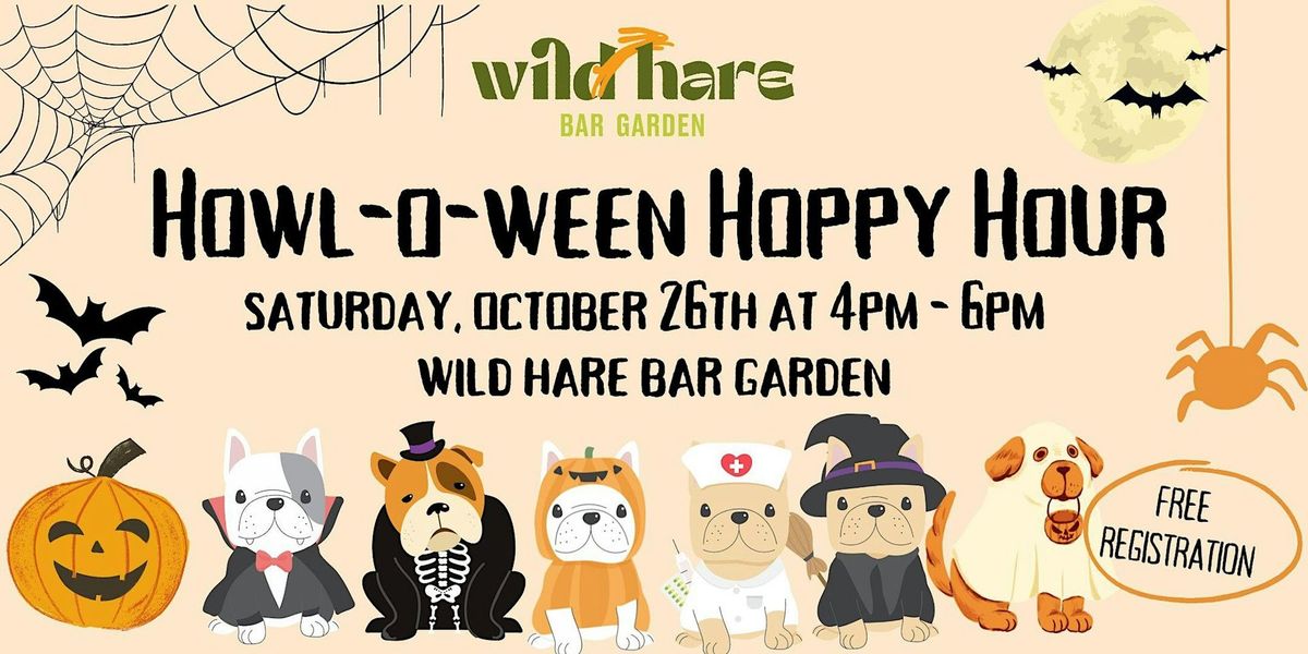 Howl-o-Ween Hoppy Hour: Dog Costume Contest at Wild Hare Bar Garden!