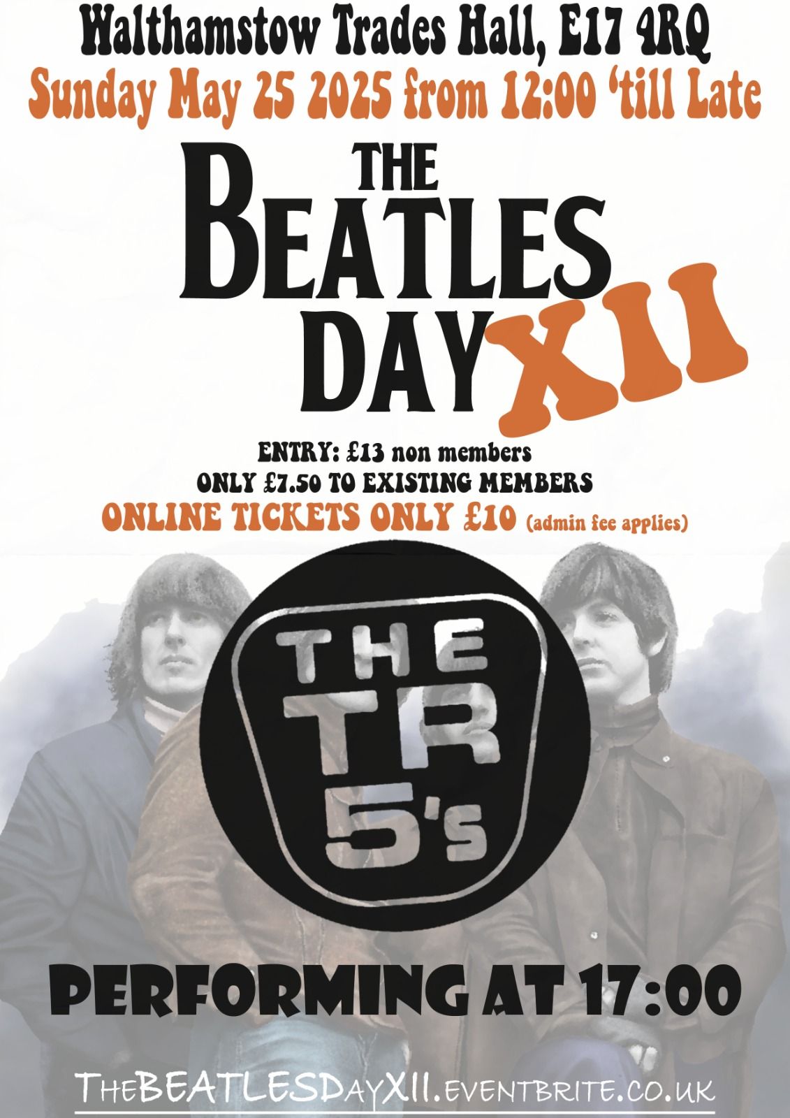 The TR5's at Beatles Day XII @ Walthamstow Trades Hall, London