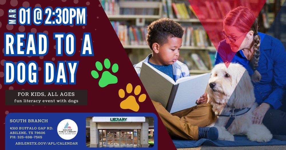 Read to a Dog Day (South Branch)