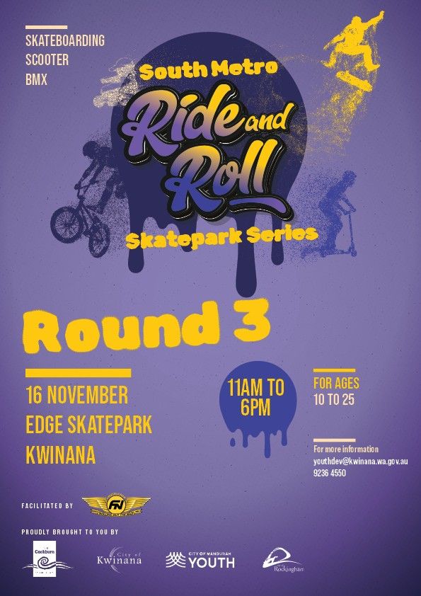 South Metro Ride and Roll Skatepark Series - Round 3 