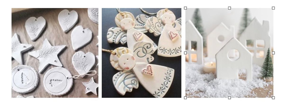 Air Drying Clay Christmas Decorations