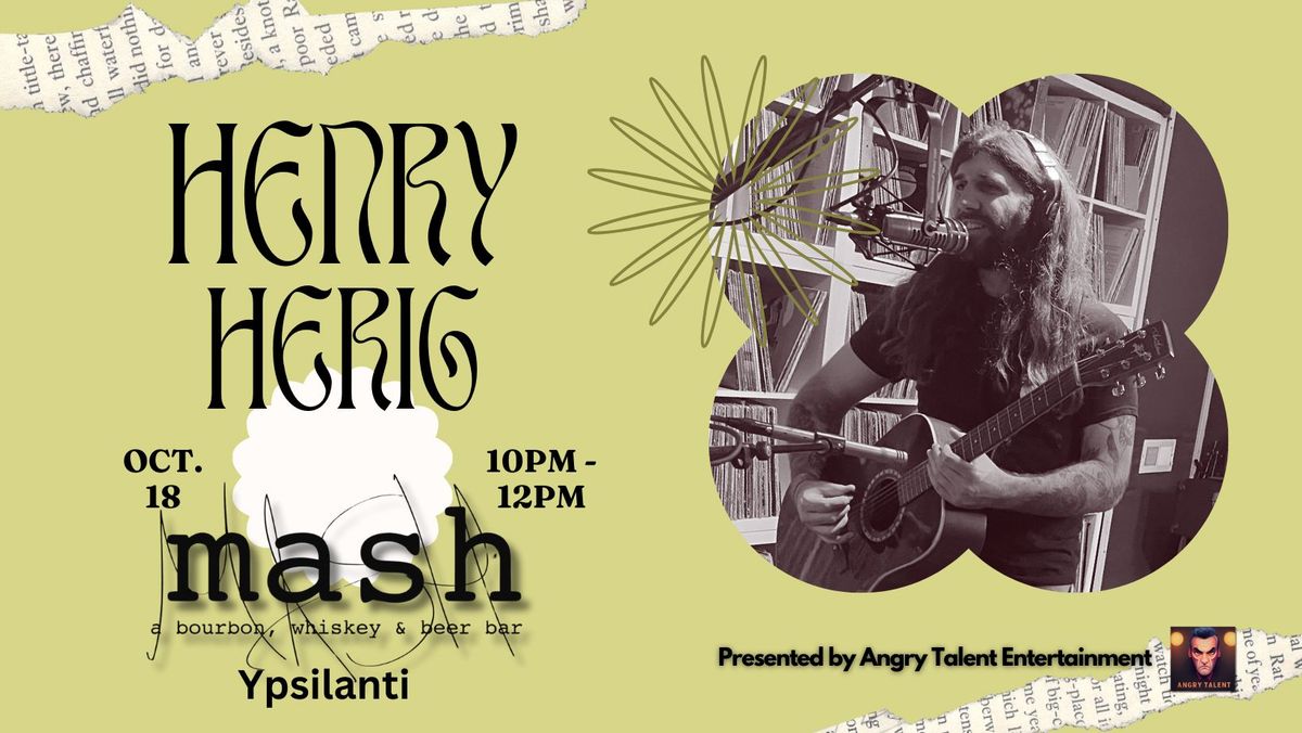 Henry Herig at Mash (Ypsilanti)