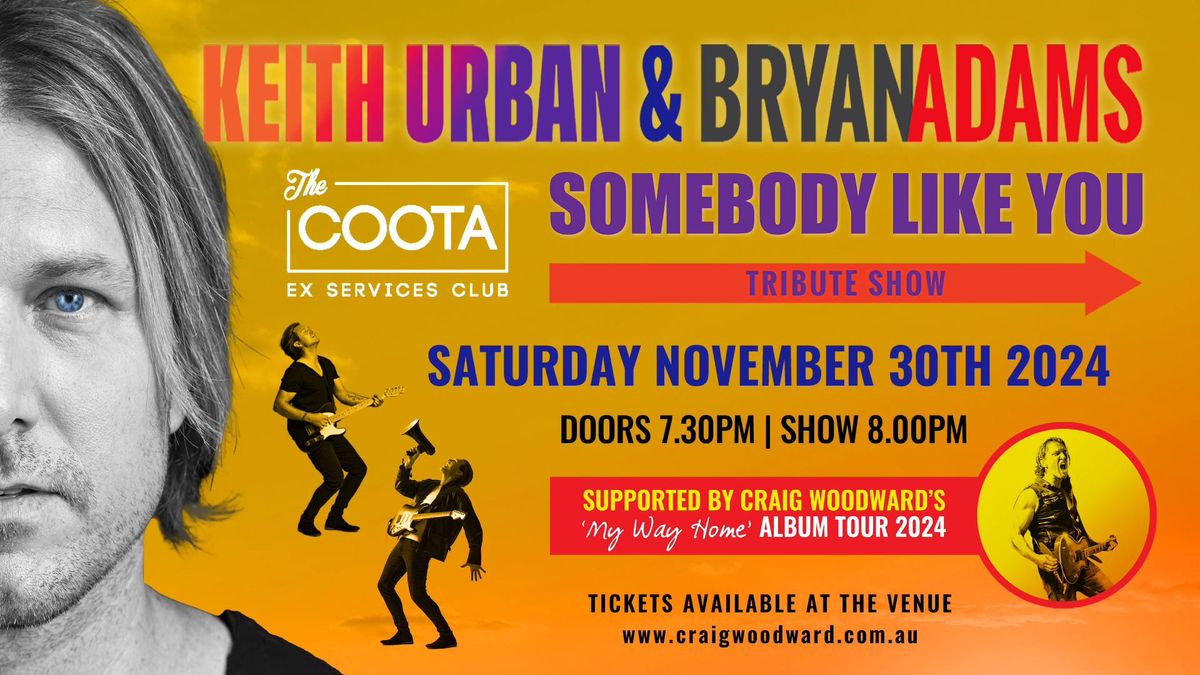 URBAN - ADAMS - WOODWARD - Cooty Ex-Services - SAT NOV 30TH 2024'