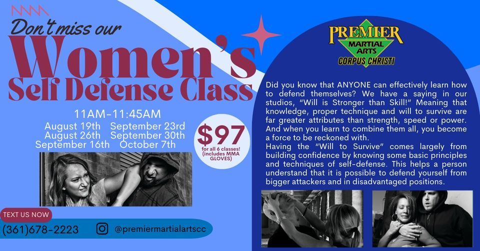 Women's Self Defense Class @ Premier Martial Arts
