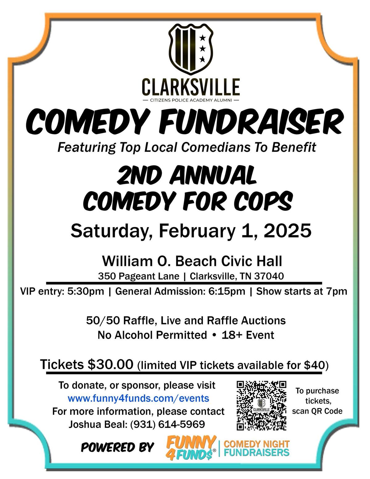 2nd Annual Comedy for Cops