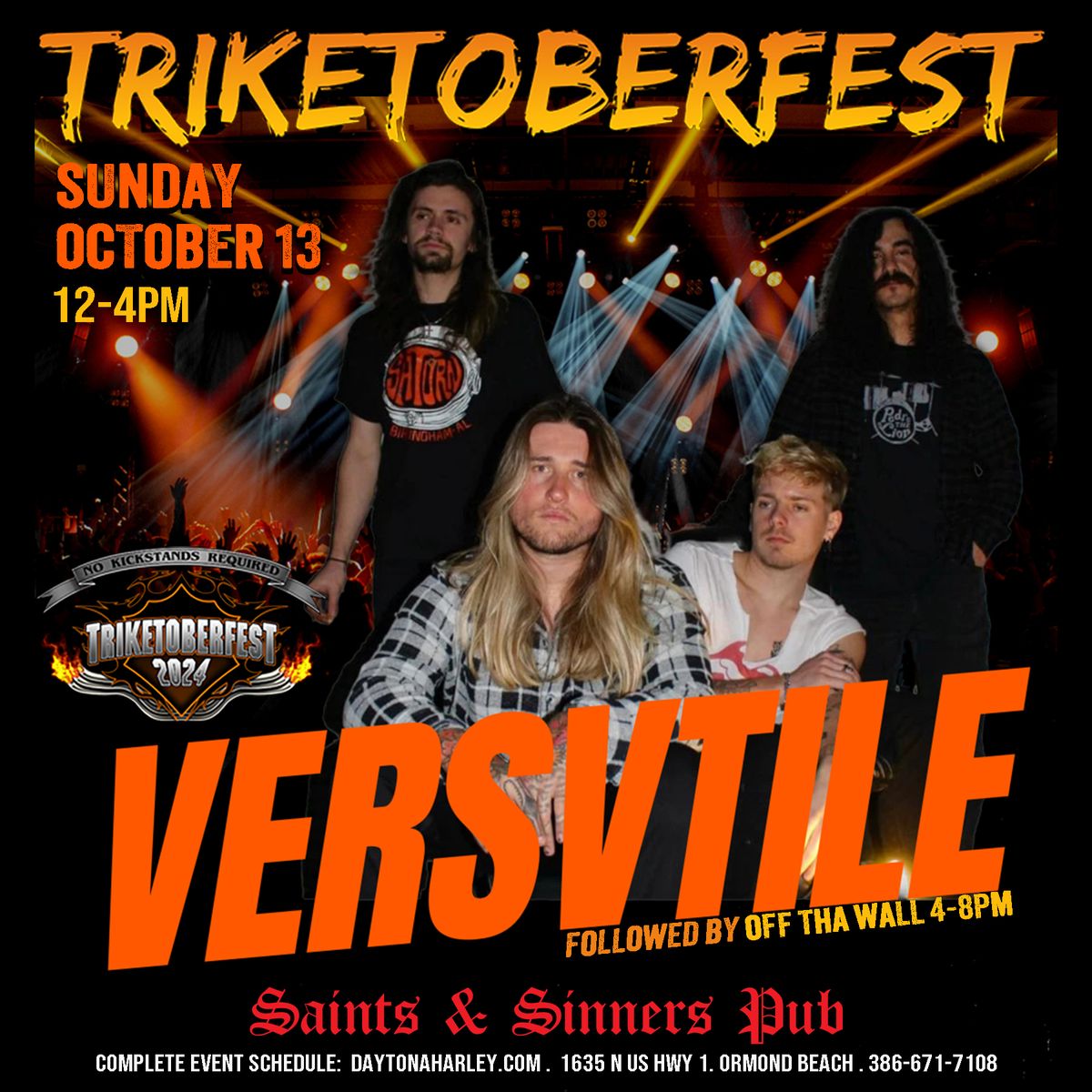 Triketoberfest - Rock Band Versvtile kicks off Sunday!