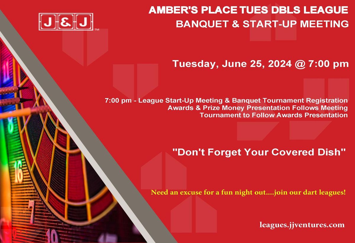 Amber's Place Tuesday Doubles Dart League Banquet & Start-up Meeting Springfield, IL