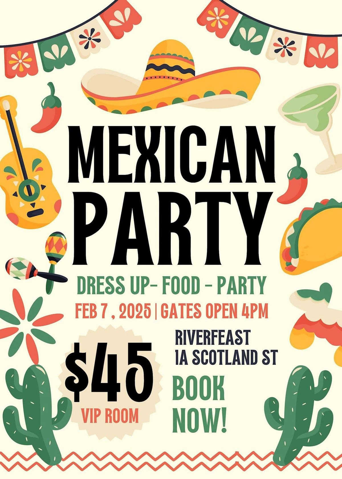 Mexican Party- VIP Room at Riverfeast