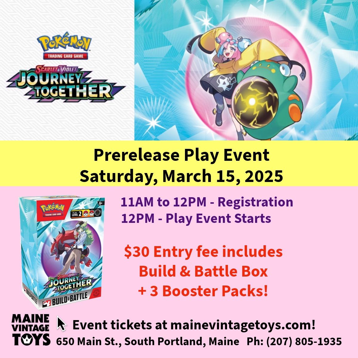 Pok\u00e9mon Journey Together Prerelease Play Event