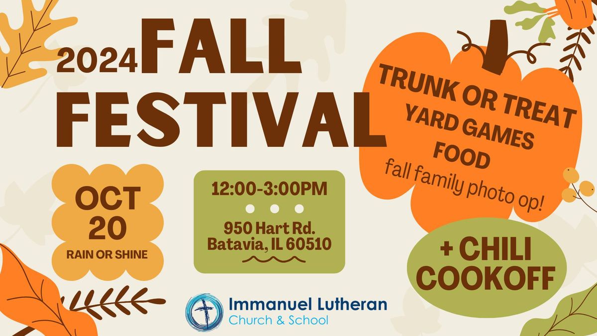 Fall Festival Trunk or Treat & Chili Cookoff