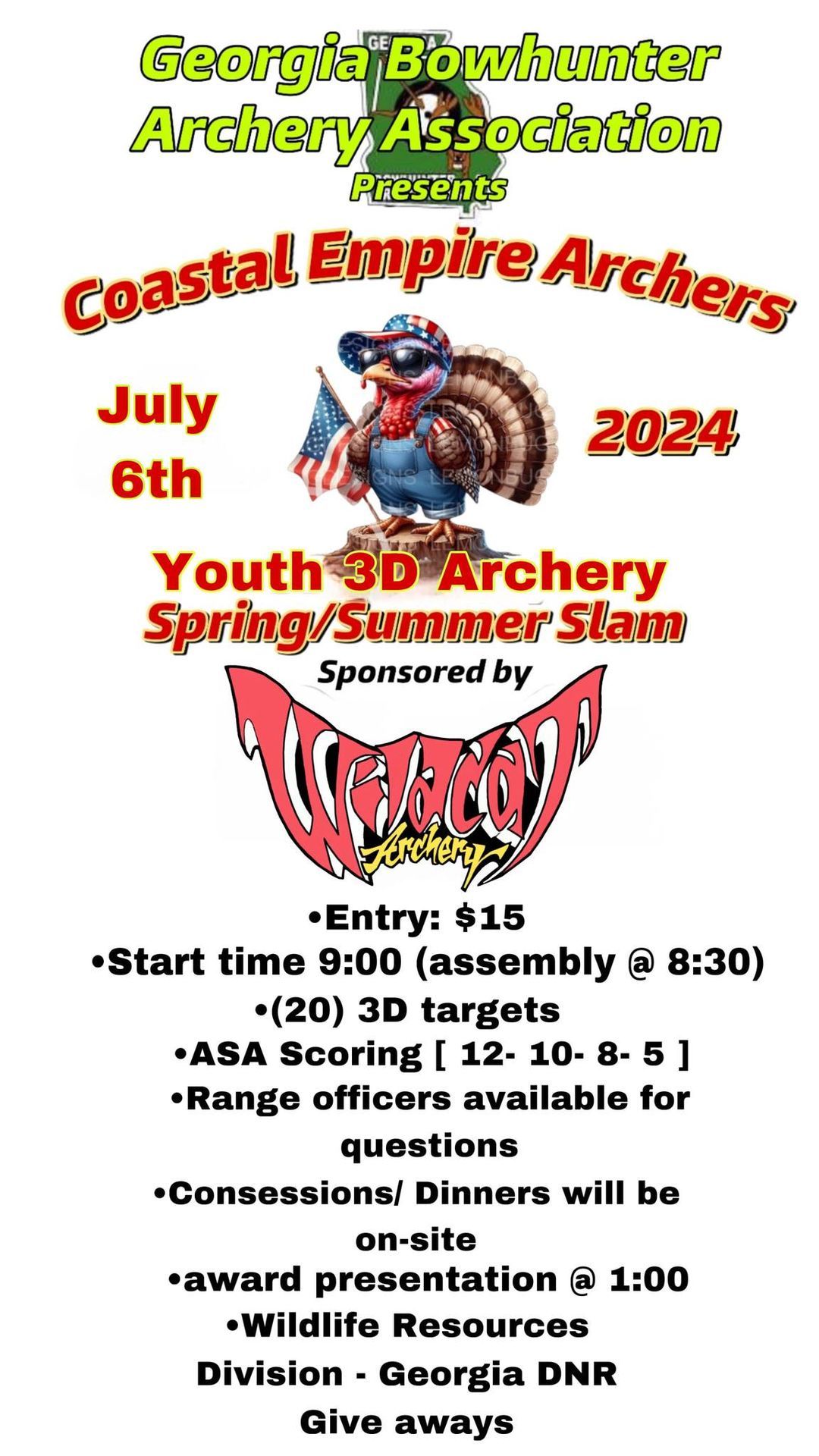 Youth 3D archery Spring\/Summer Slam